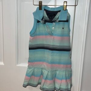 Tommy Hilfiger Multicolor Striped Polo Dress